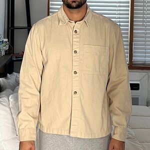 H&M Men's Light Tan Shirt Jacket